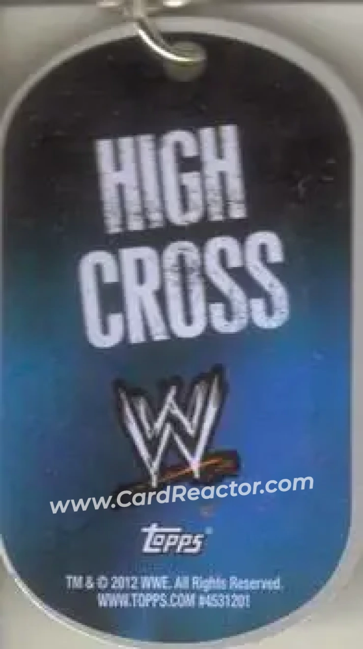 2012 Topps WWE Ringside Relic Dog Tags Inserts - Dog Tags #3 - Sheamus - Back 2012 Topps WWE Ringside Relic Dog Tags Inserts - Dog Tags #3 - Sheamus - Back