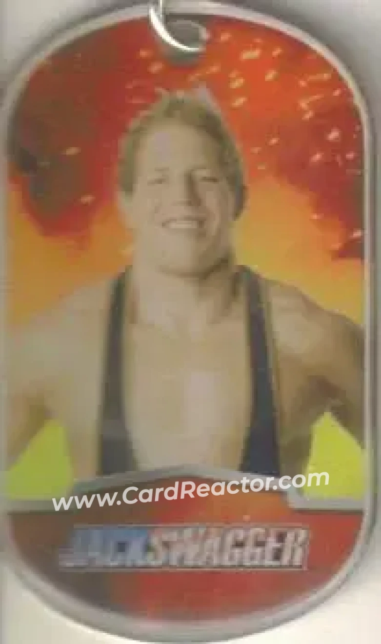 2012 Topps WWE Ringside Relic Dog Tags Inserts - Dog Tags #6 - Jake Hager - Front 2012 Topps WWE Ringside Relic Dog Tags Inserts - Dog Tags #6 - Jake Hager - Front