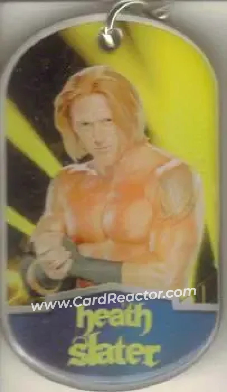 2012 Topps WWE Ringside Relic Dog Tags Inserts - Dog Tags #8 - Heath - Front