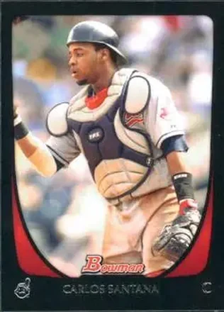 2011 Bowman #7 - Carlos Santana - Cleveland Indians
