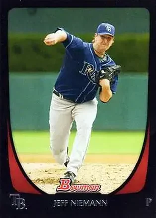 2011 Bowman #16 - Jeff Niemann - Tampa Bay Rays