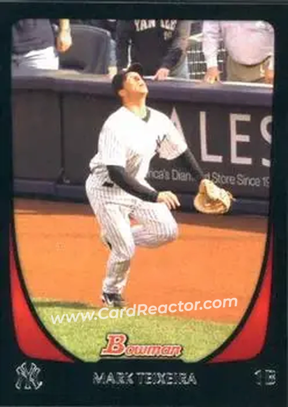 2011 Bowman #30 - Mark Teixeira - New York Yankees - Front