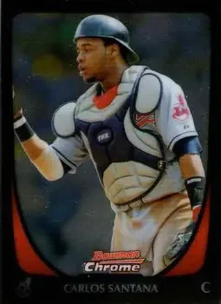 2011 Bowman Chrome #6 - Carlos Santana - Cleveland Indians