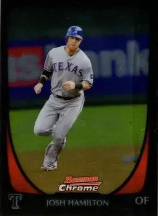 2011 Bowman Chrome #9 - Josh Hamilton - Texas Rangers