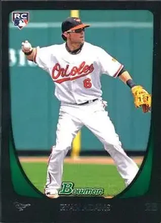 2011 Bowman Draft Picks & Prospects #2 - Ryan Adams - Baltimore Orioles