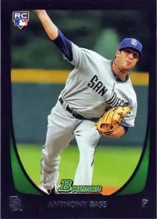 2011 Bowman Draft Picks & Prospects #4 - Anthony Bass - San Diego Padres