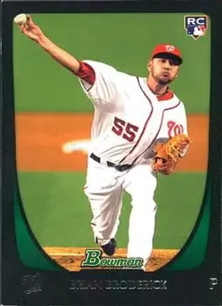 2011 Bowman Draft Picks & Prospects #8 - Brian Broderick - Washington Nationals
