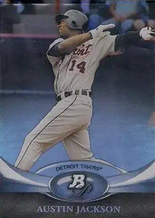 2011 Bowman Platinum #10 - Austin Jackson - Detroit Tigers