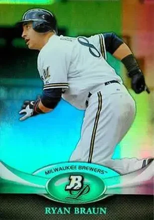 2011 Bowman Platinum #17 - Ryan Braun - Milwaukee Brewers