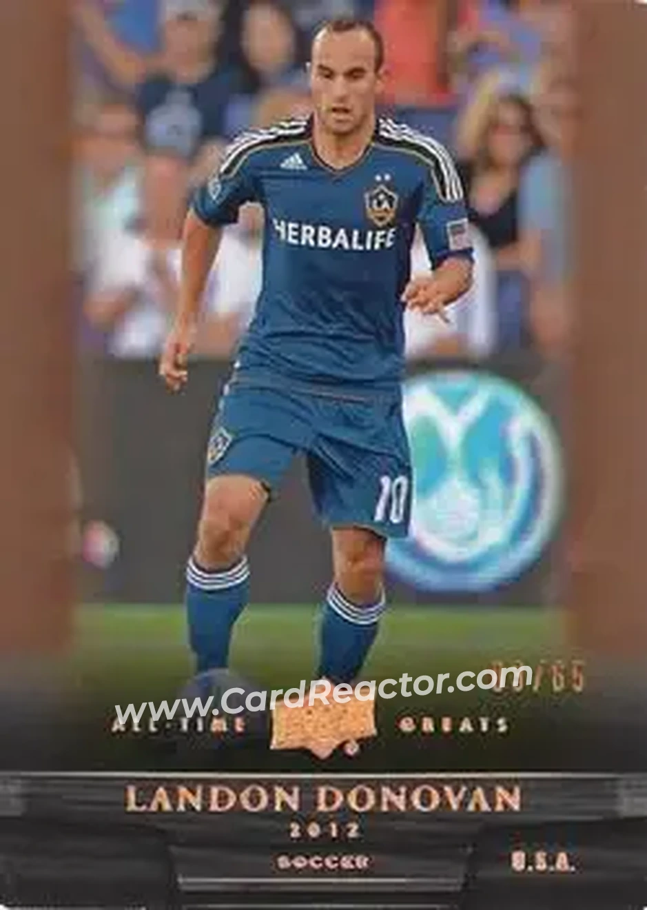 2012 Upper Deck All-Time Greats - Bronze #35 - Landon Donovan - Los Angeles Galaxy - Front