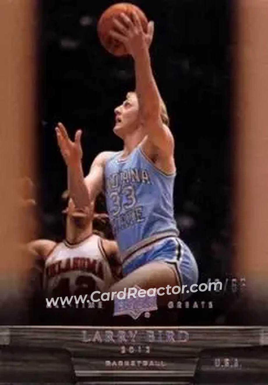 2012 Upper Deck All-Time Greats - Bronze #42 - Larry Bird - Indiana State Sycamores - Front