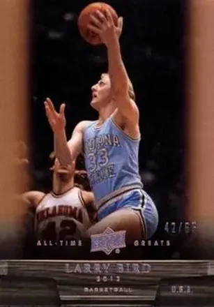 2012 Upper Deck All-Time Greats - Bronze #42 - Larry Bird - Indiana State Sycamores