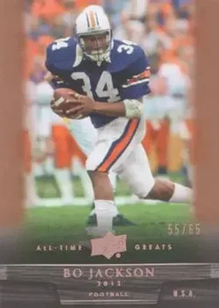 2012 Upper Deck All-Time Greats - Bronze #76 - Bo Jackson - Auburn Tigers