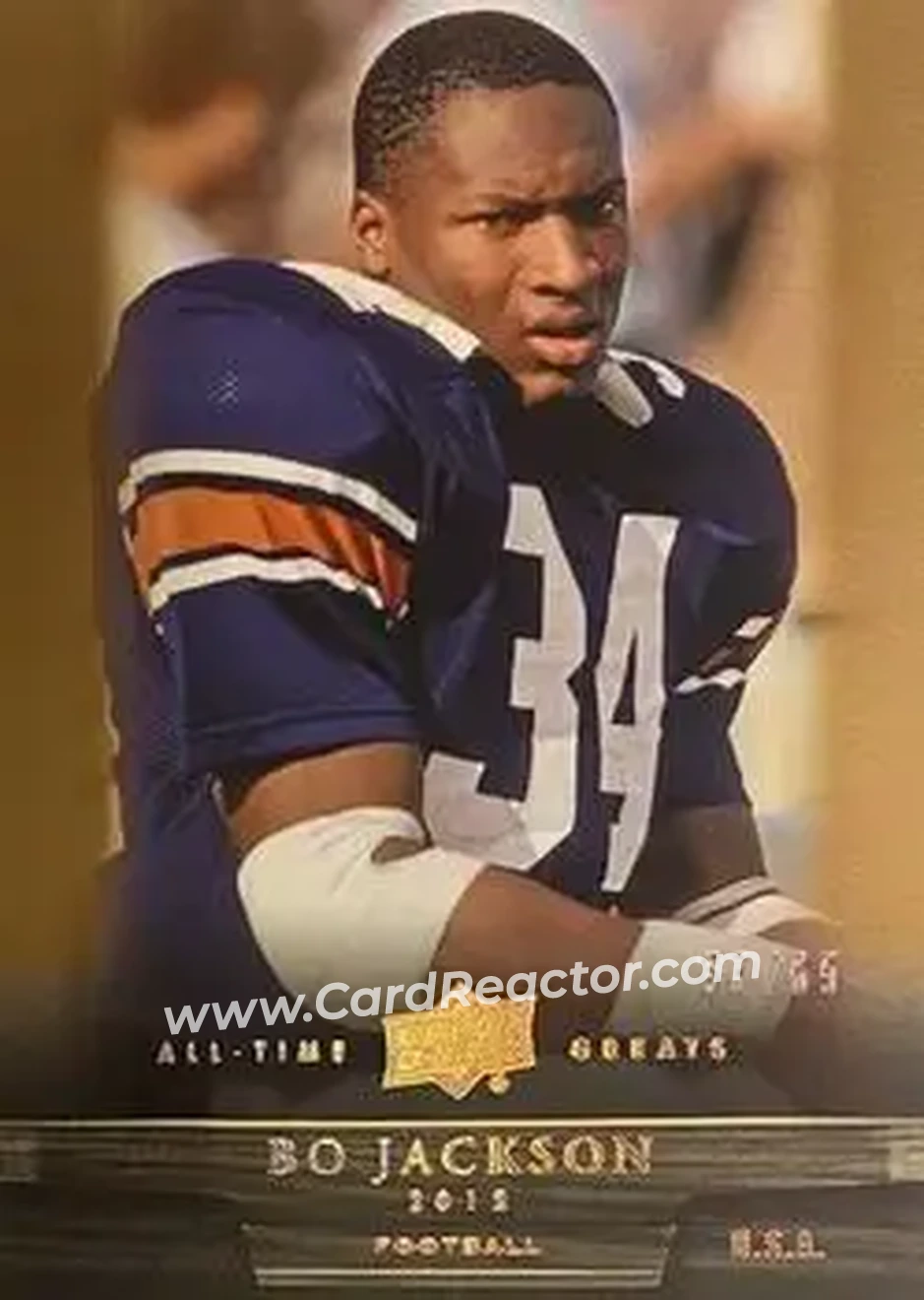 2012 Upper Deck All-Time Greats - Bronze #78 - Bo Jackson - Auburn Tigers - Front