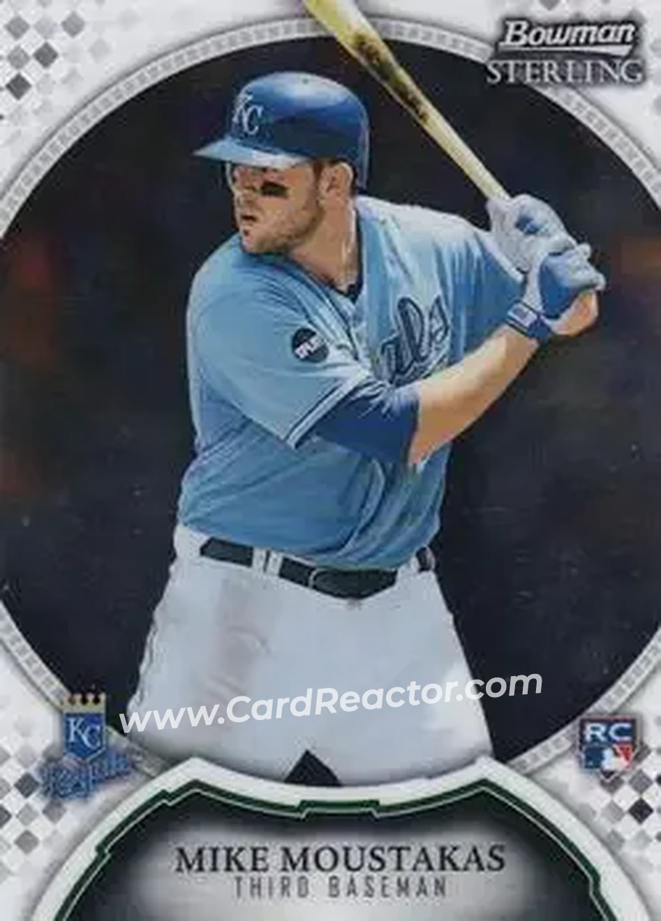 2011 Bowman Sterling #9 - Mike Moustakas - Kansas City Royals - Front