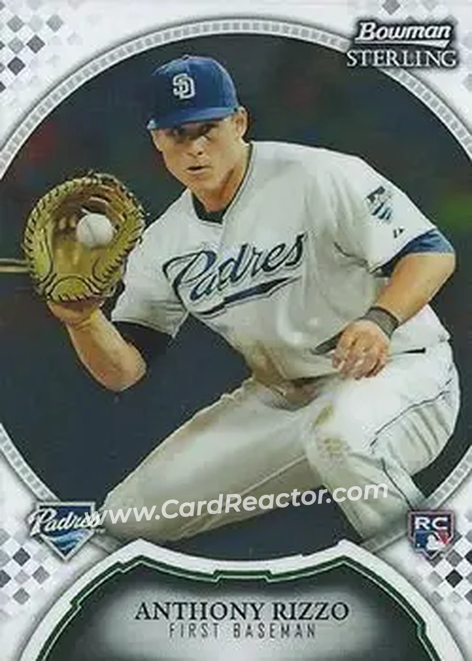 2011 Bowman Sterling #20 - Anthony Rizzo - San Diego Padres - Front