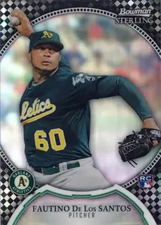 2011 Bowman Sterling #14 Black Refractors Fautino De Los Santos