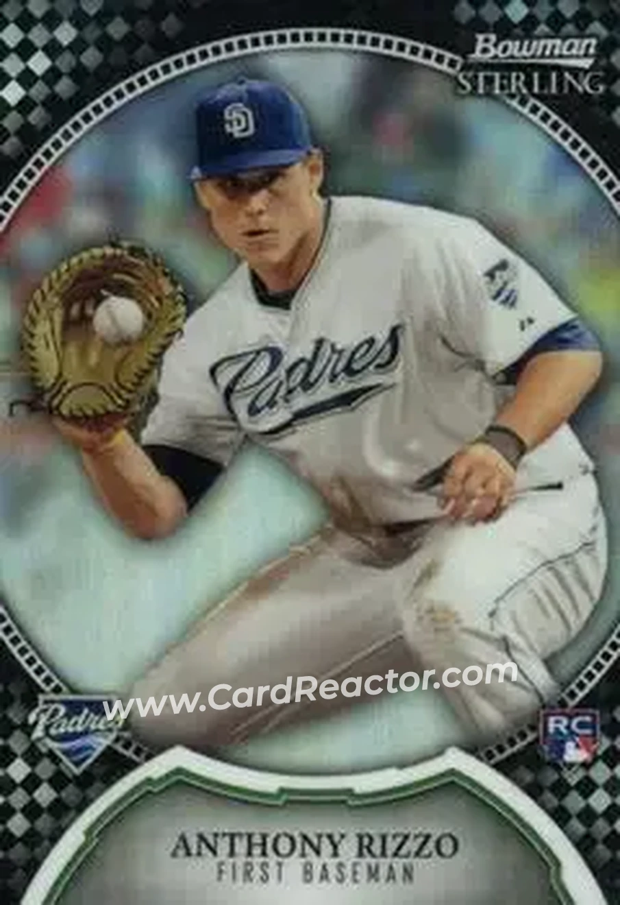 2011 Bowman Sterling - Black Refractors #20 - Anthony Rizzo - San Diego Padres - Front 2011 Bowman Sterling - Black Refractors #20 - Anthony Rizzo - San Diego Padres - Front