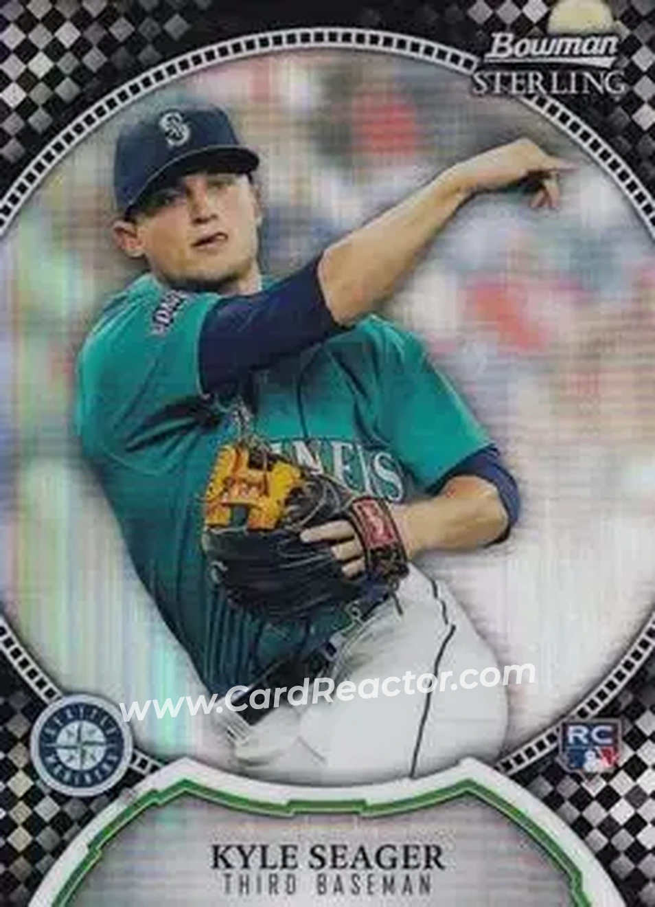 2011 Bowman Sterling - Black Refractors #50 - Kyle Seager - Seattle Mariners - Front