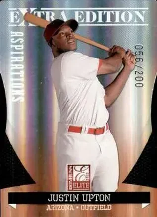 2011 Donruss Elite Extra Edition - Aspirations Die Cut #8 - Justin Upton - Arizona Diamondbacks