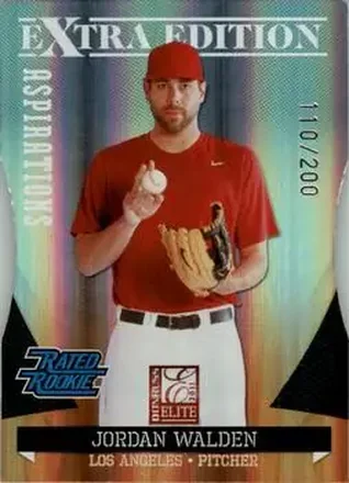 2011 Donruss Elite Extra Edition - Aspirations Die Cut #9 - Jordan Walden - Los Angeles Angels