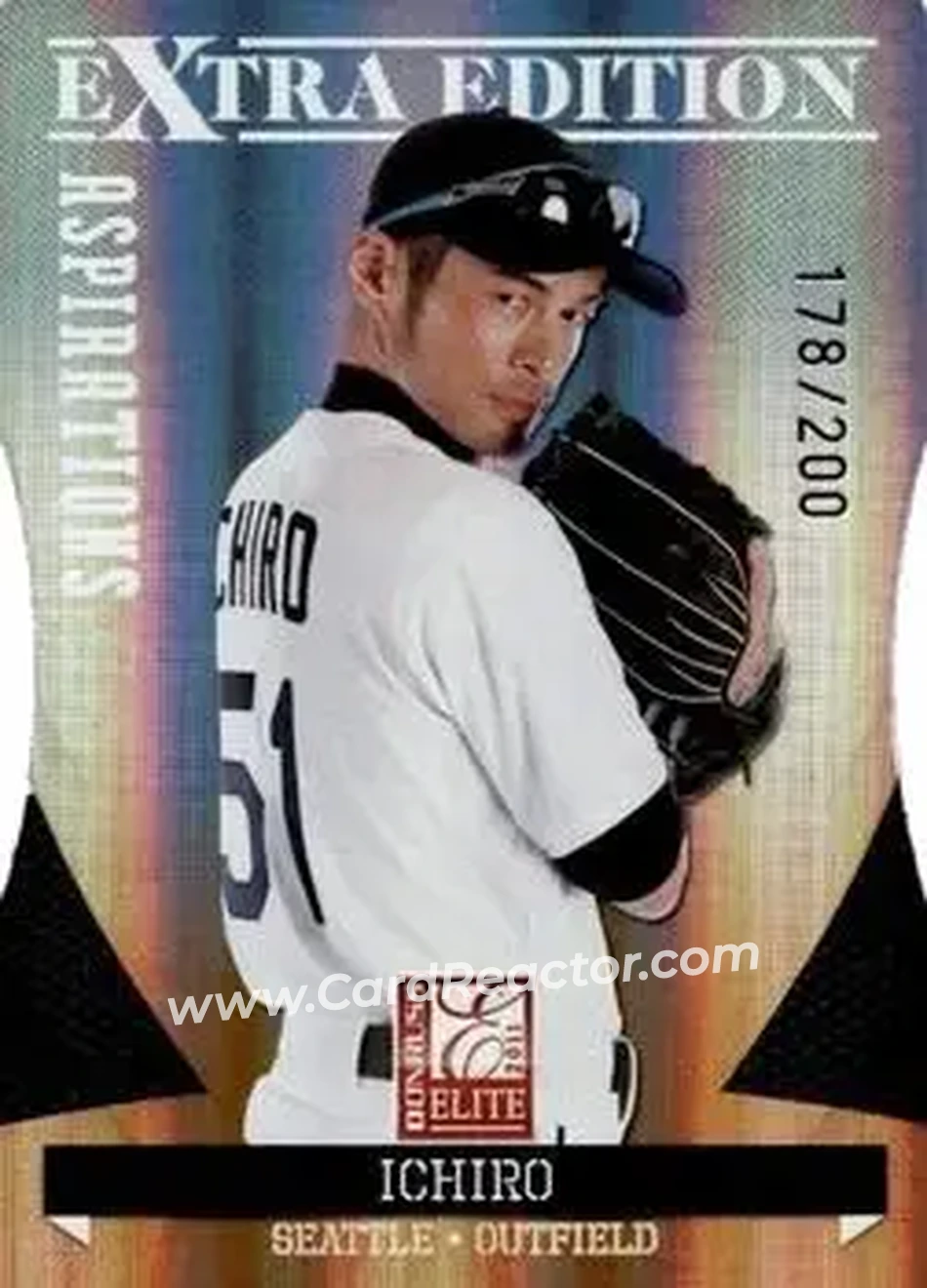 2011 Donruss Elite Extra Edition - Aspirations Die Cut #12 - Ichiro - Seattle Mariners - Front