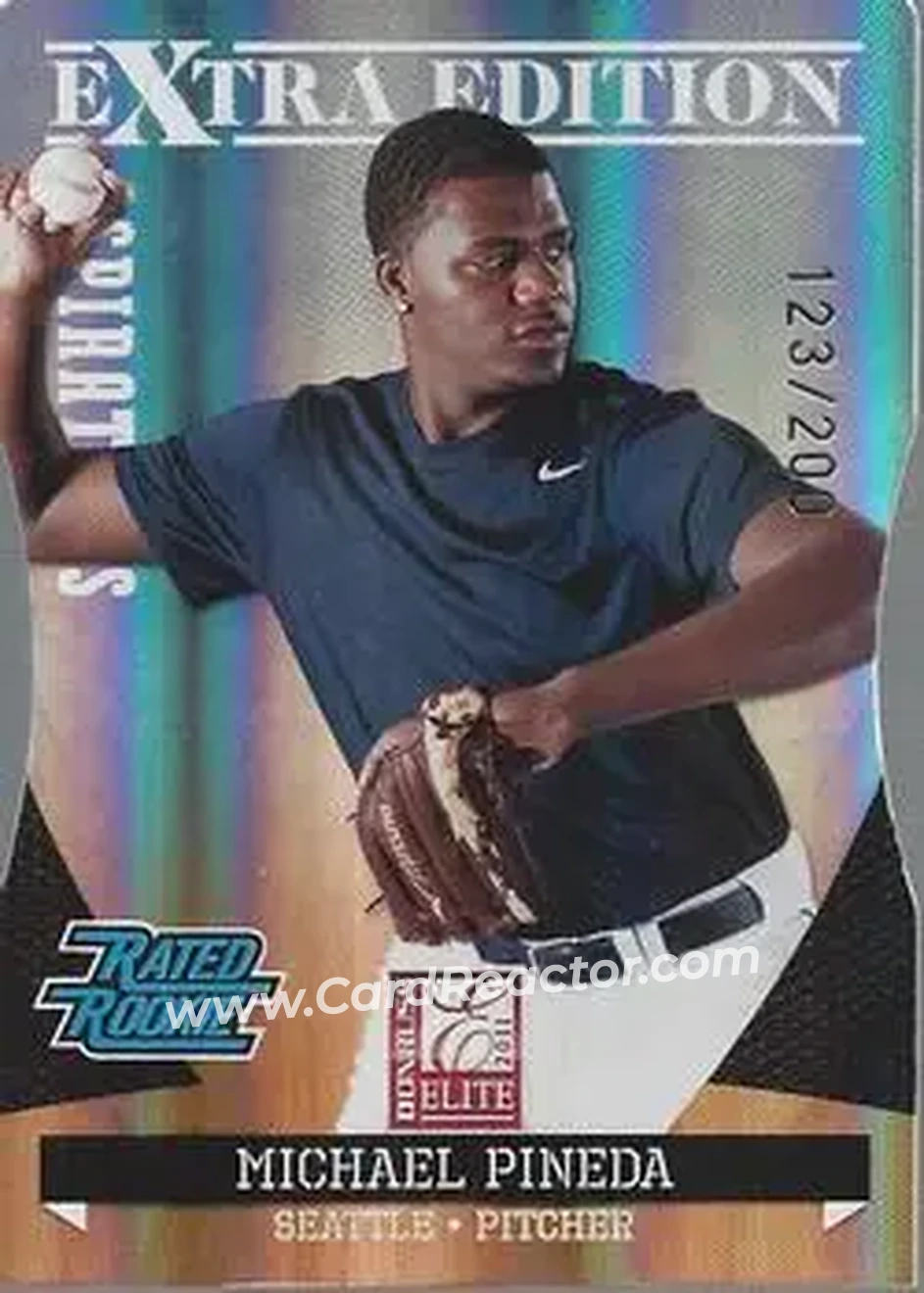 2011 Donruss Elite Extra Edition - Aspirations Die Cut #21 - Michael Pineda - Seattle Mariners - Front