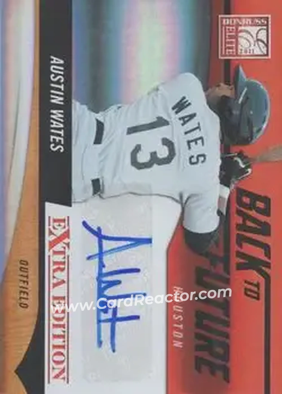2011 Donruss Elite Extra Edition - Back to the Future Signatures #5 - Austin Wates - Houston Astros - Back