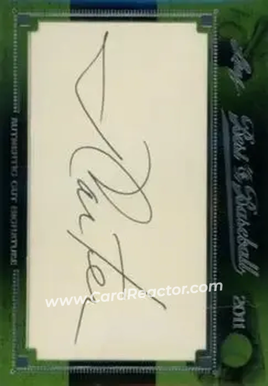 2011 Leaf Best of Baseball Cut Signatures #NNO - Jimmy Carter - Front