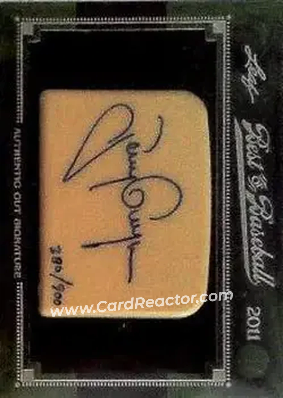 2011 Leaf Best of Baseball Cut Signatures #NNO - Tony Gwynn - Front