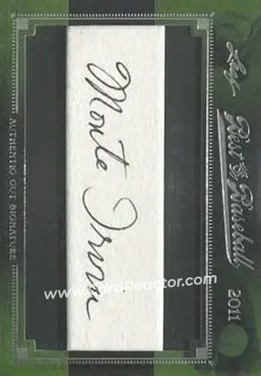 2011 Leaf Best of Baseball Cut Signatures #NNO - Monte Irvin - Front