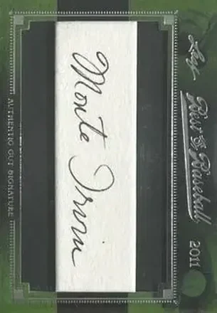 2011 Leaf Best of Baseball Cut Signatures #NNO Monte Irvin