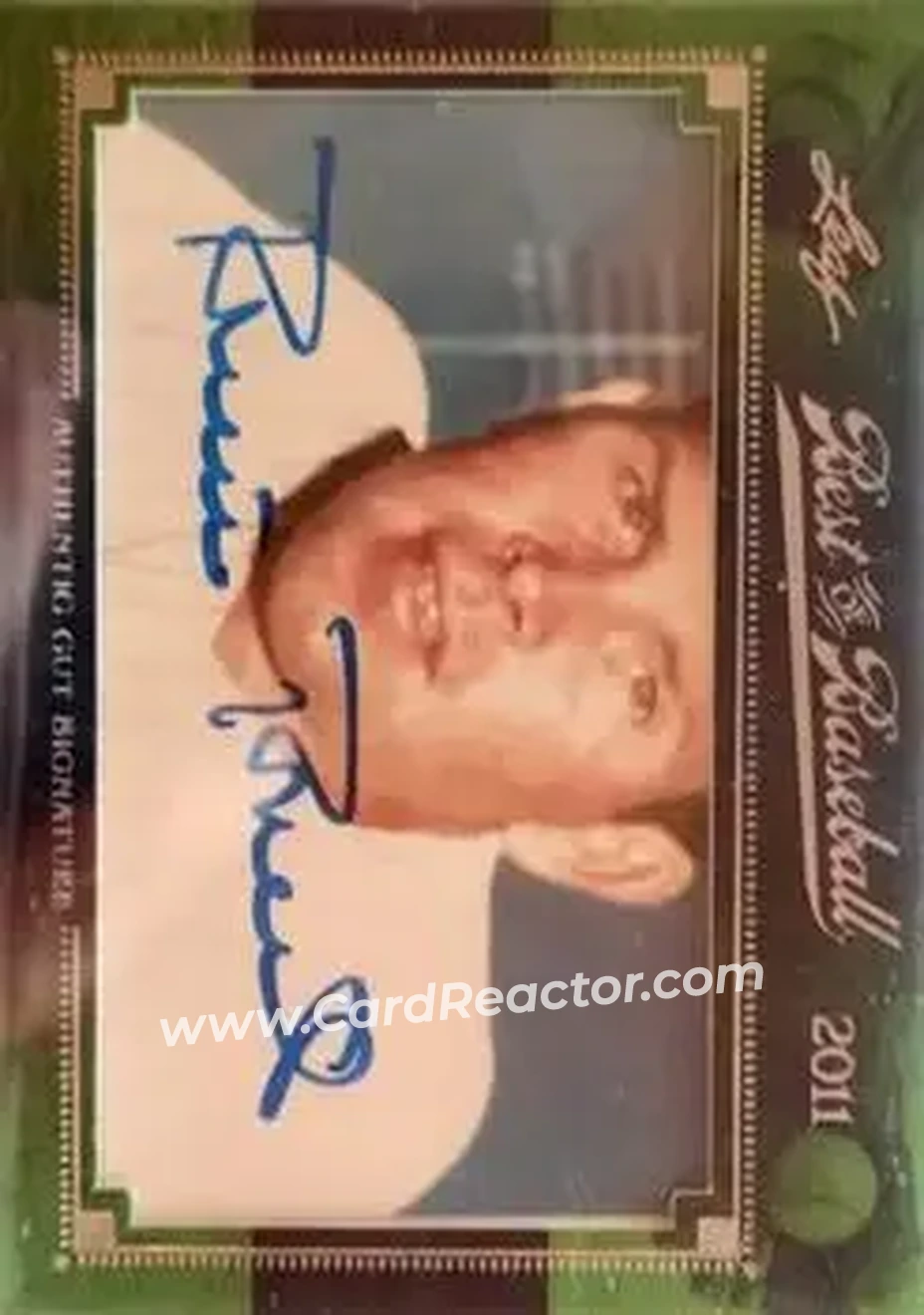 2011 Leaf Best of Baseball Cut Signatures #NNO - Robin Roberts - Front
