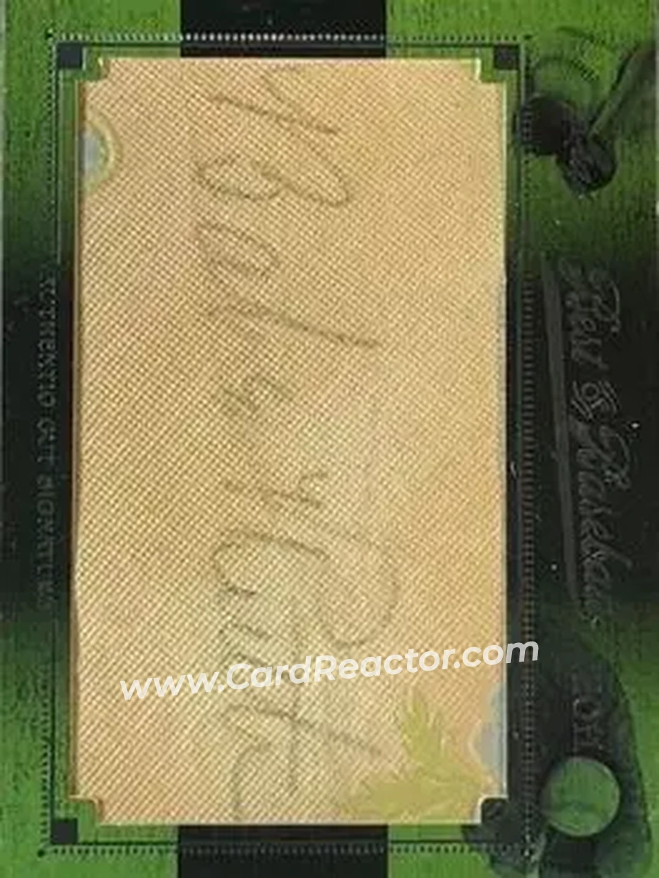 2011 Leaf Best of Baseball Cut Signatures #NNO - Babe Ruth - Front