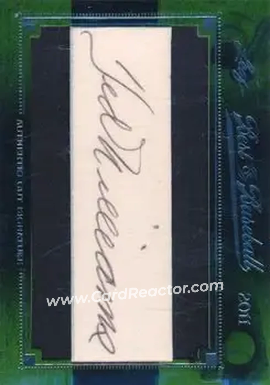2011 Leaf Best of Baseball Cut Signatures #NNO - Ted Williams - Front