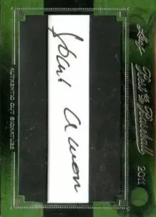 2011 Leaf Best of Baseball Cut Signatures #NNO Hank Aaron