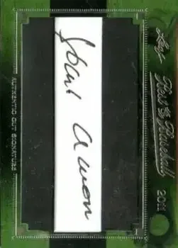 2011 Leaf Best of Baseball Cut Signatures feature card