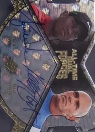 2012 Upper Deck All-Time Greats - All-Time Dual Forces Autograph #ATF2-TK - Kelly Slater - Tiger Woods AU, SN1