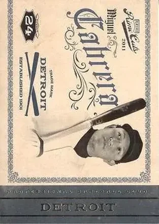 2011 Panini Prime Cuts #34 - Miguel Cabrera - Detroit Tigers