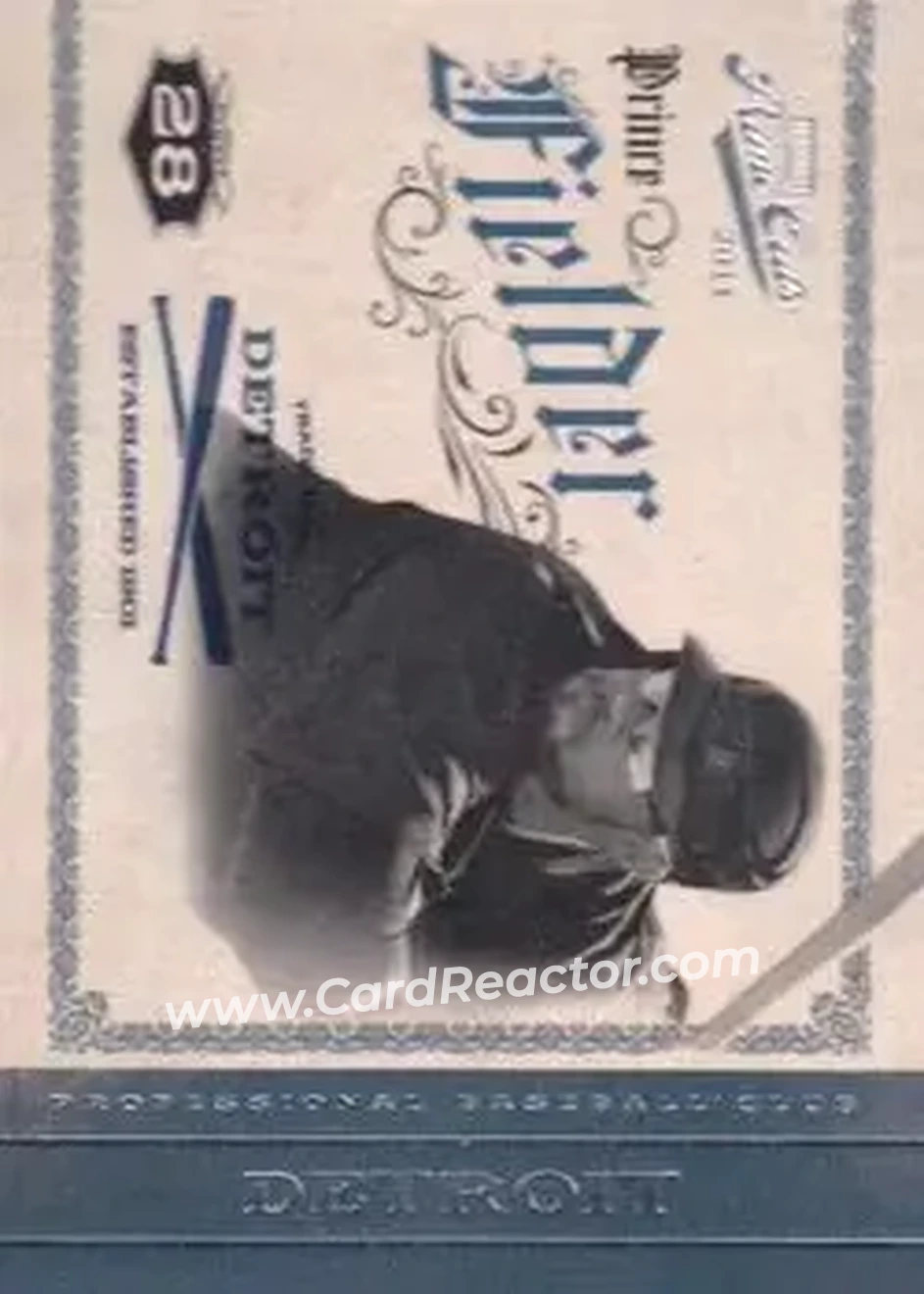 2011 Panini Prime Cuts #40 - Prince Fielder - Detroit Tigers - Front 2011 Panini Prime Cuts #40 - Prince Fielder - Detroit Tigers - Front