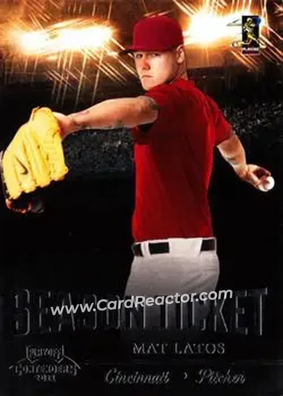 2011 Playoff Contenders #22 - Mat Latos - Cincinnati Reds - Front