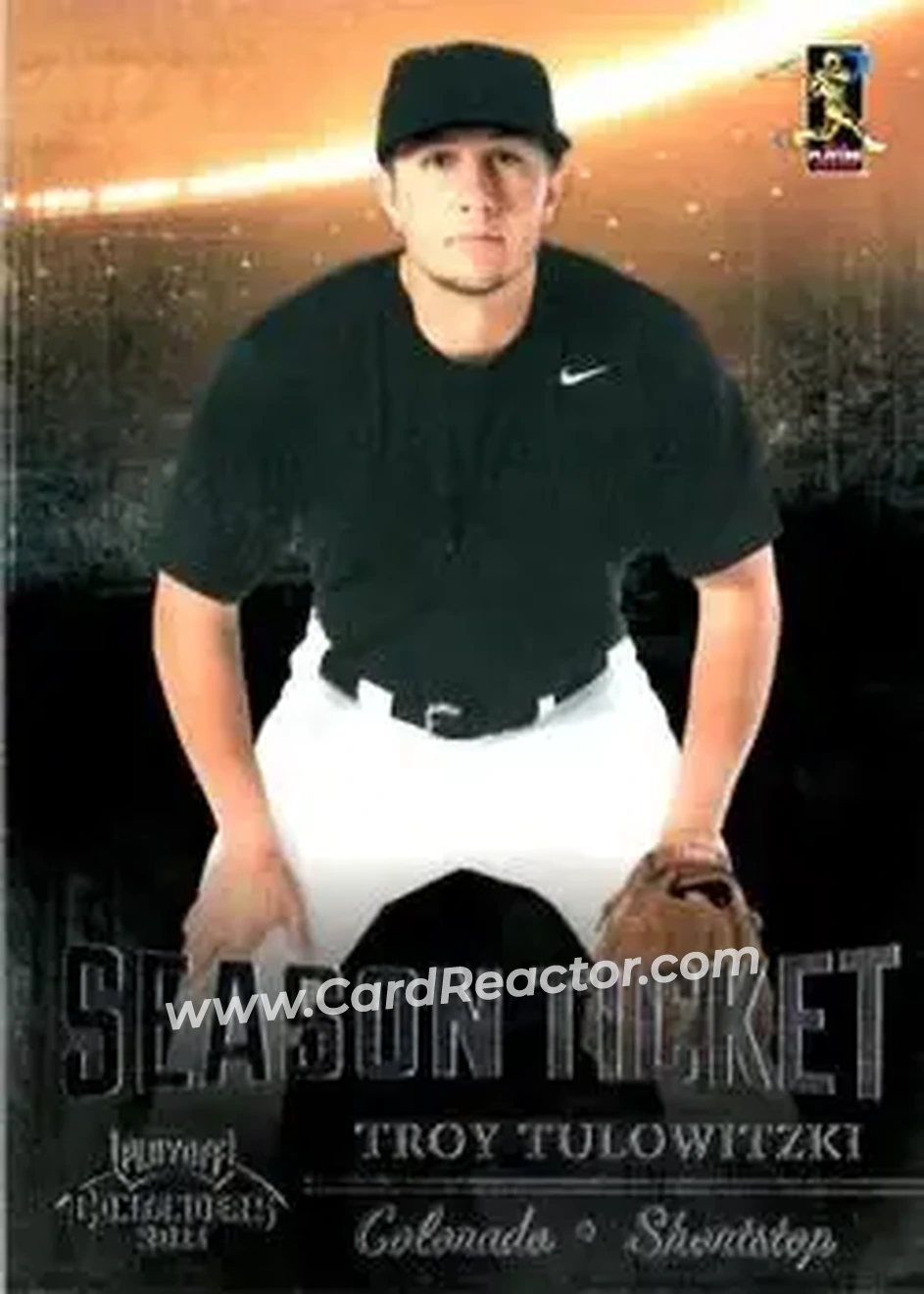 2011 Playoff Contenders #30 - Troy Tulowitzki - Colorado Rockies - Front