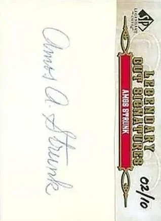 2011 SP Legendary Cuts #4 - Amos Strunk