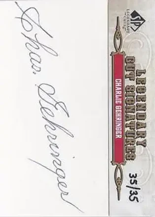 2011 SP Legendary Cuts #34 - Charlie Gehringer