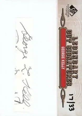 2011 SP Legendary Cuts #78 - George Kelly