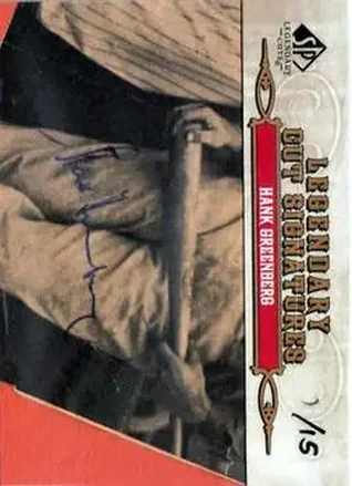2011 SP Legendary Cuts #87 - Hank Greenberg