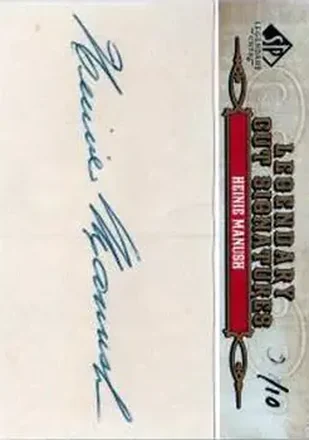 2011 SP Legendary Cuts #90 - Heinie Manush