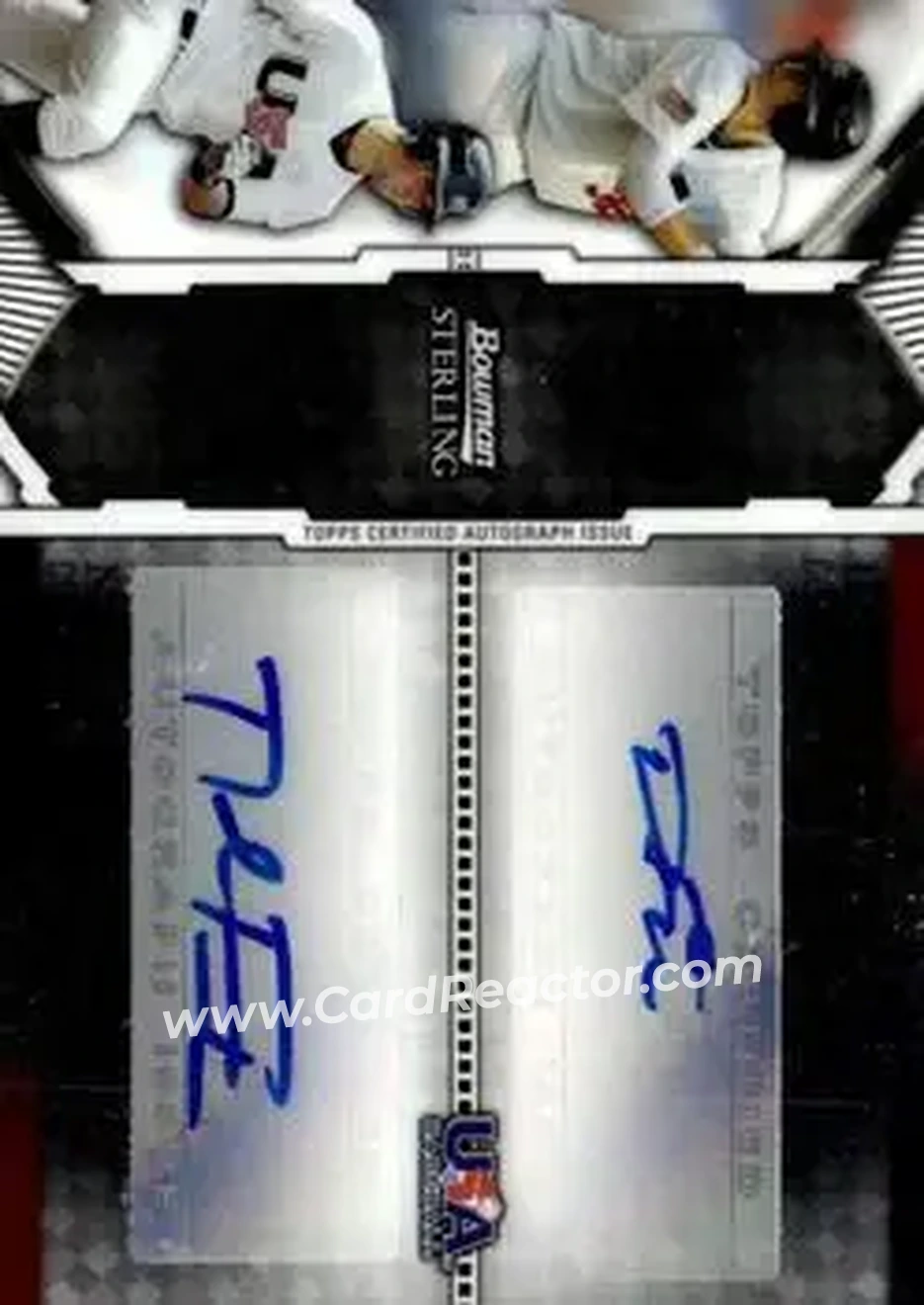 2011 Bowman Sterling - Dual Autographs #USDA-FF - Dominic Ficociello - Nolan Fontana AU, SN299 - USA - USA - Front