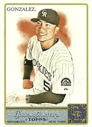 2011 Topps Allen & Ginter #1 - Carlos Gonzalez - Colorado Rockies