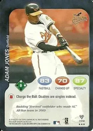 2011 Topps Attax #2 - Adam Jones - Baltimore Orioles